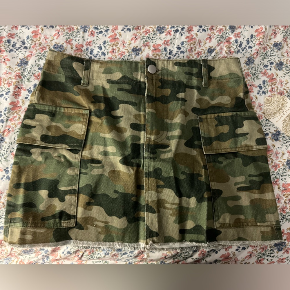 Camo Mini Skirt